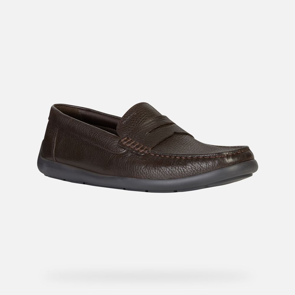 Geox Erkek Loafers Koyu Kahverengi - Devan - LMB-175984